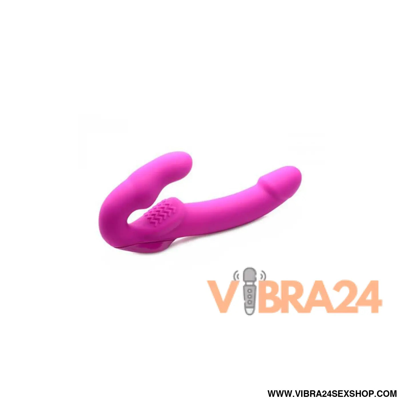 Evoke Vibrating Strapless Strap-On Pink