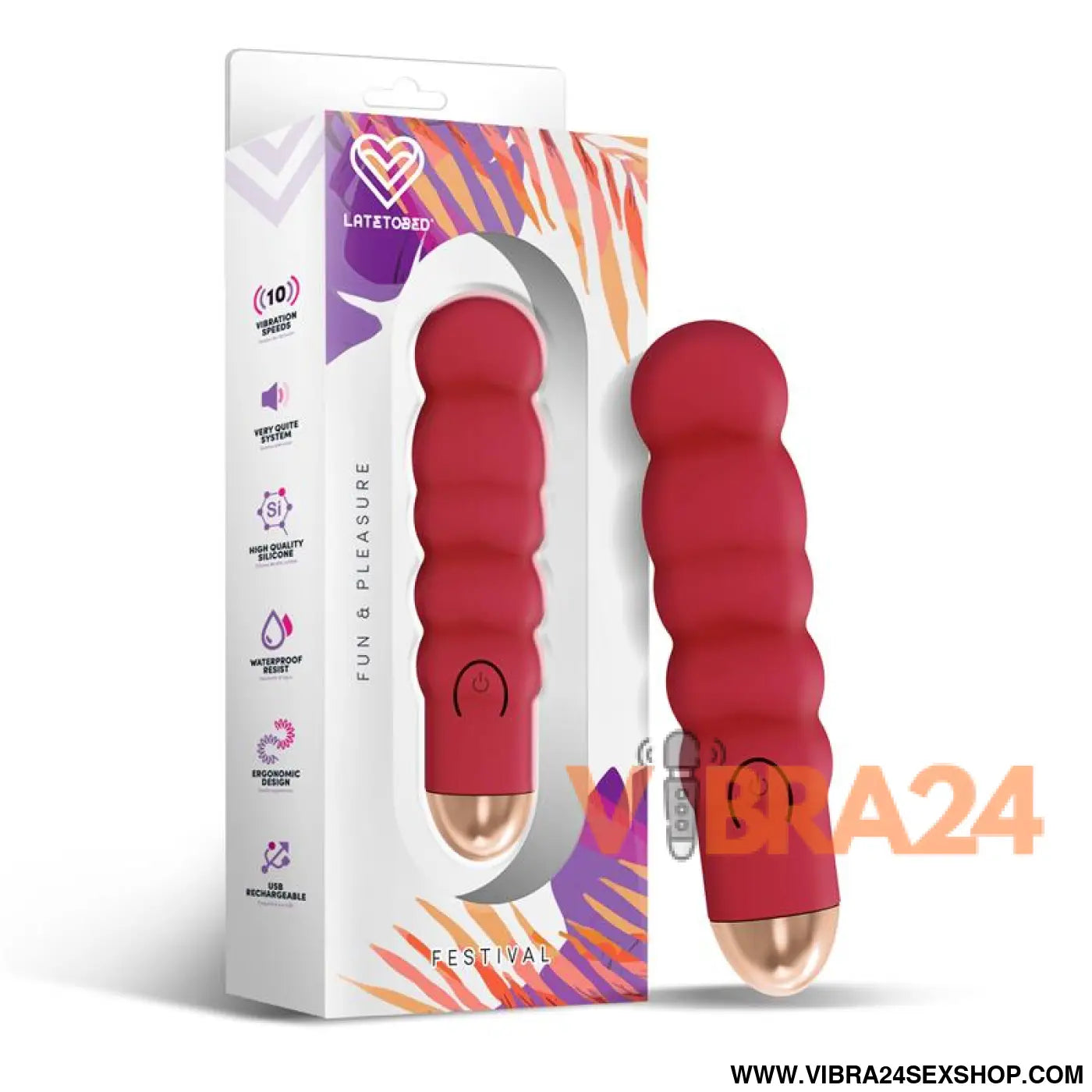 Ewon Stimulator 10 Speeds Rust Red