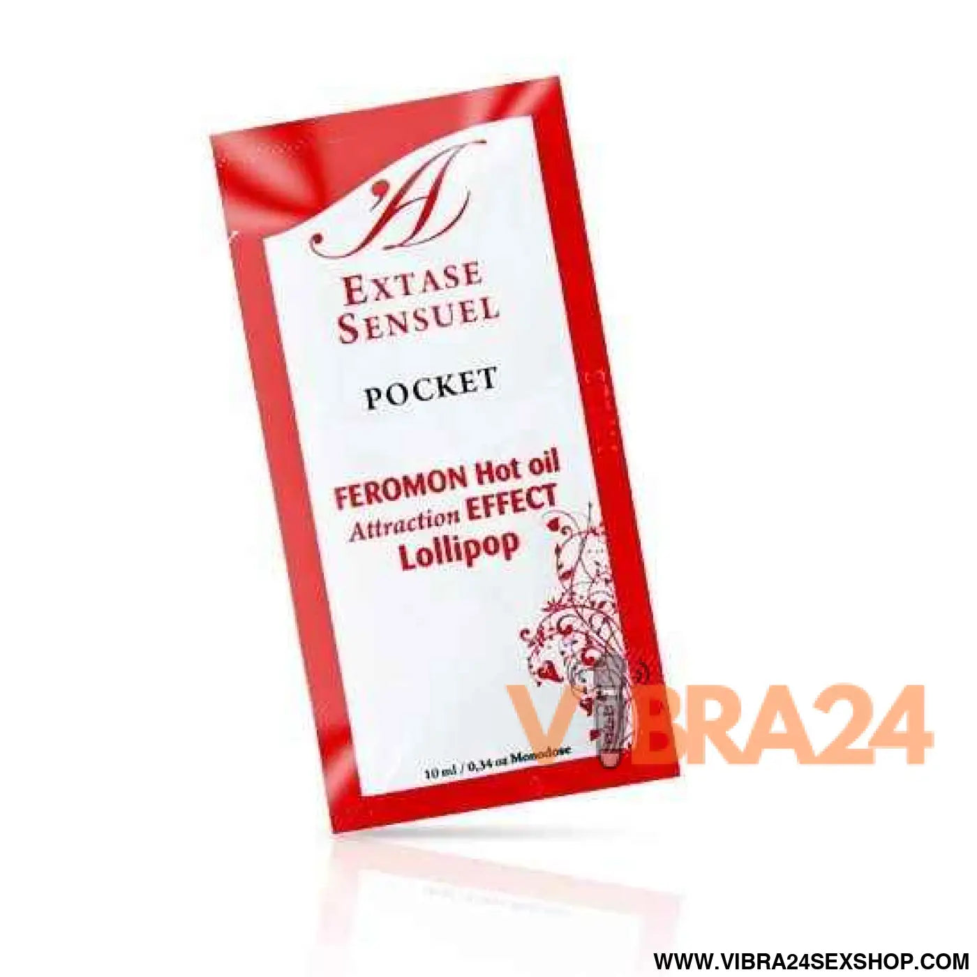 EXTASE SENSUAL - ÓLEO DE MASSAGEM COM FEROMONAS EFEITO CALOR PIRULITO 10 ML