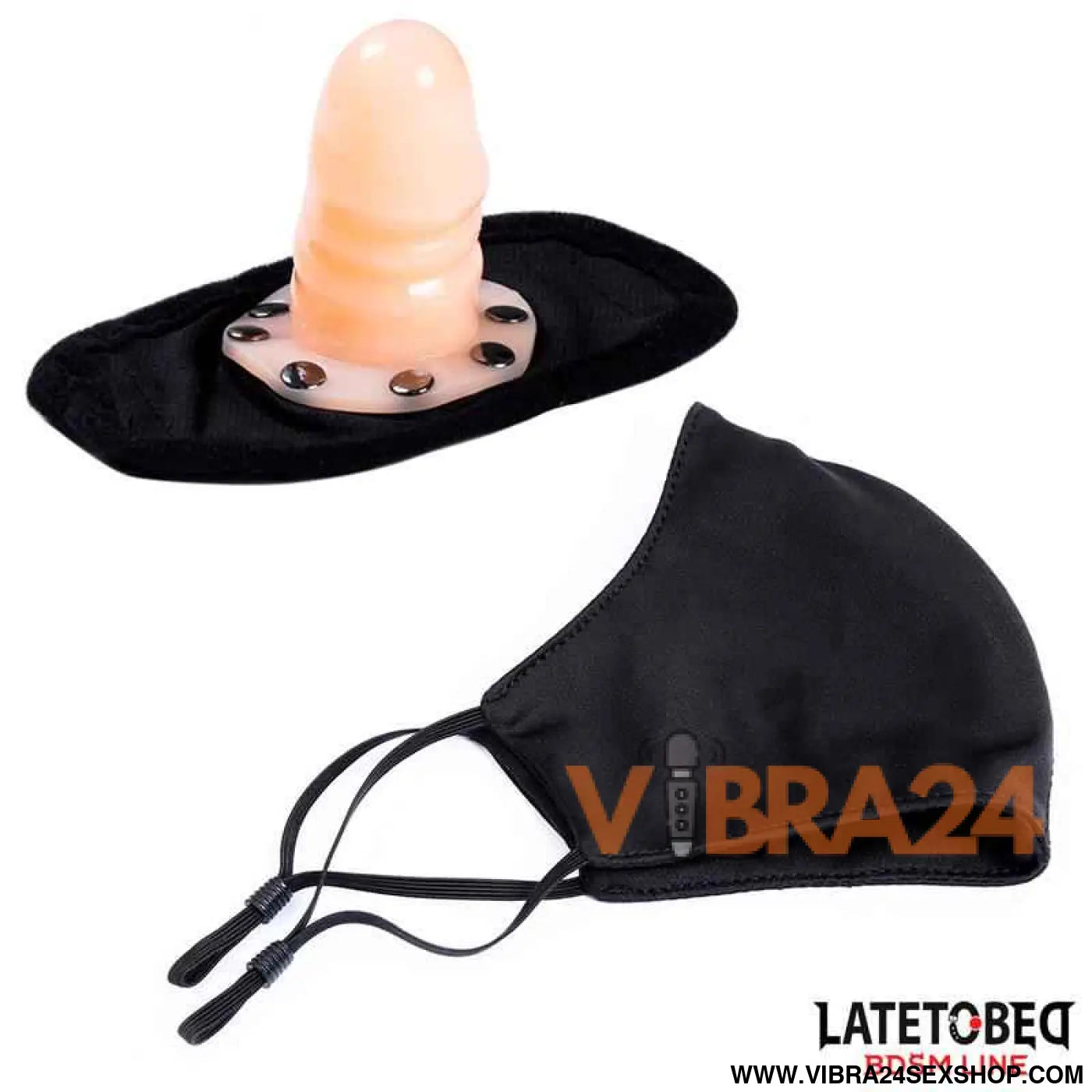Face mask with 6 cm Detachable Dildo