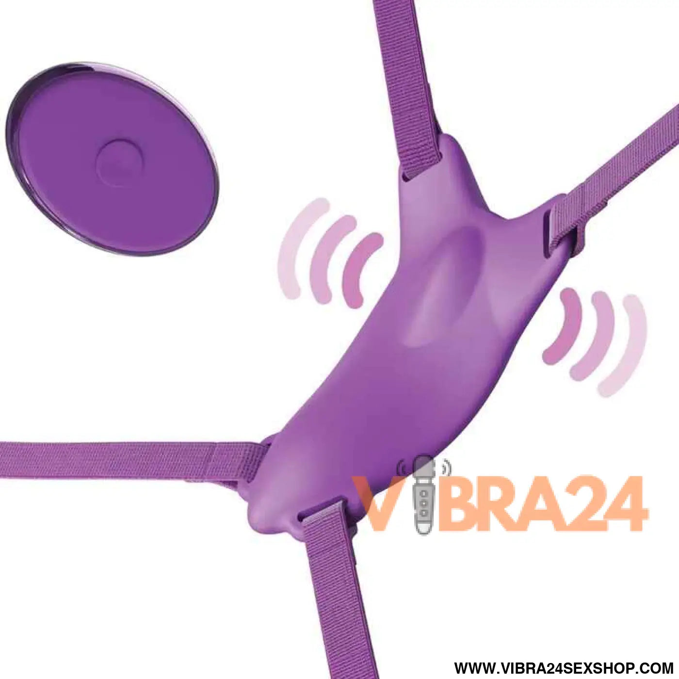 FANTASY FOR HER - ARNÊS DE BORBOLETA VIBRANTE CONTROLE REMOTO RECARREGÁVEL E VIOLETA