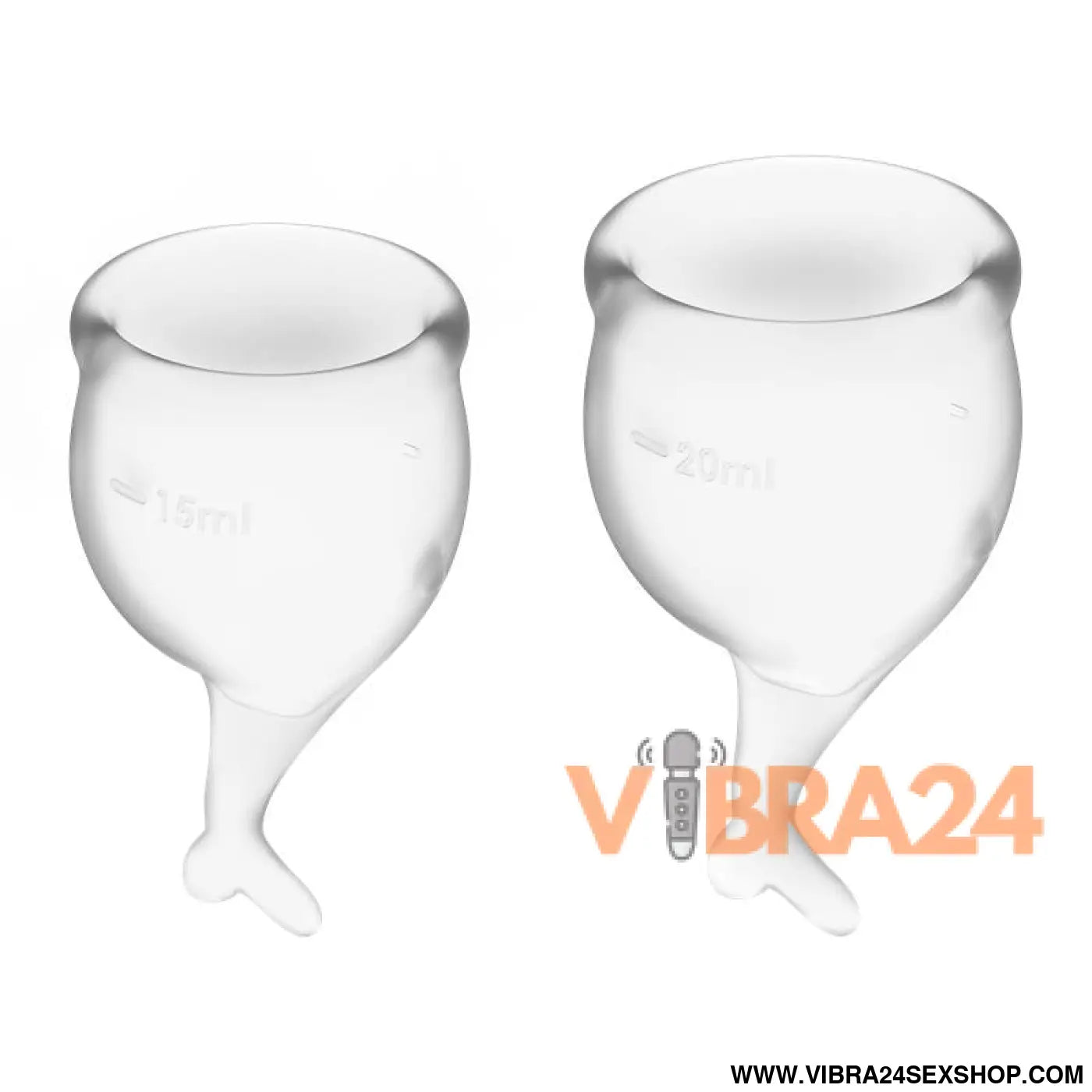 Feel Secure Menstrual Cup Transparent Pack of 2