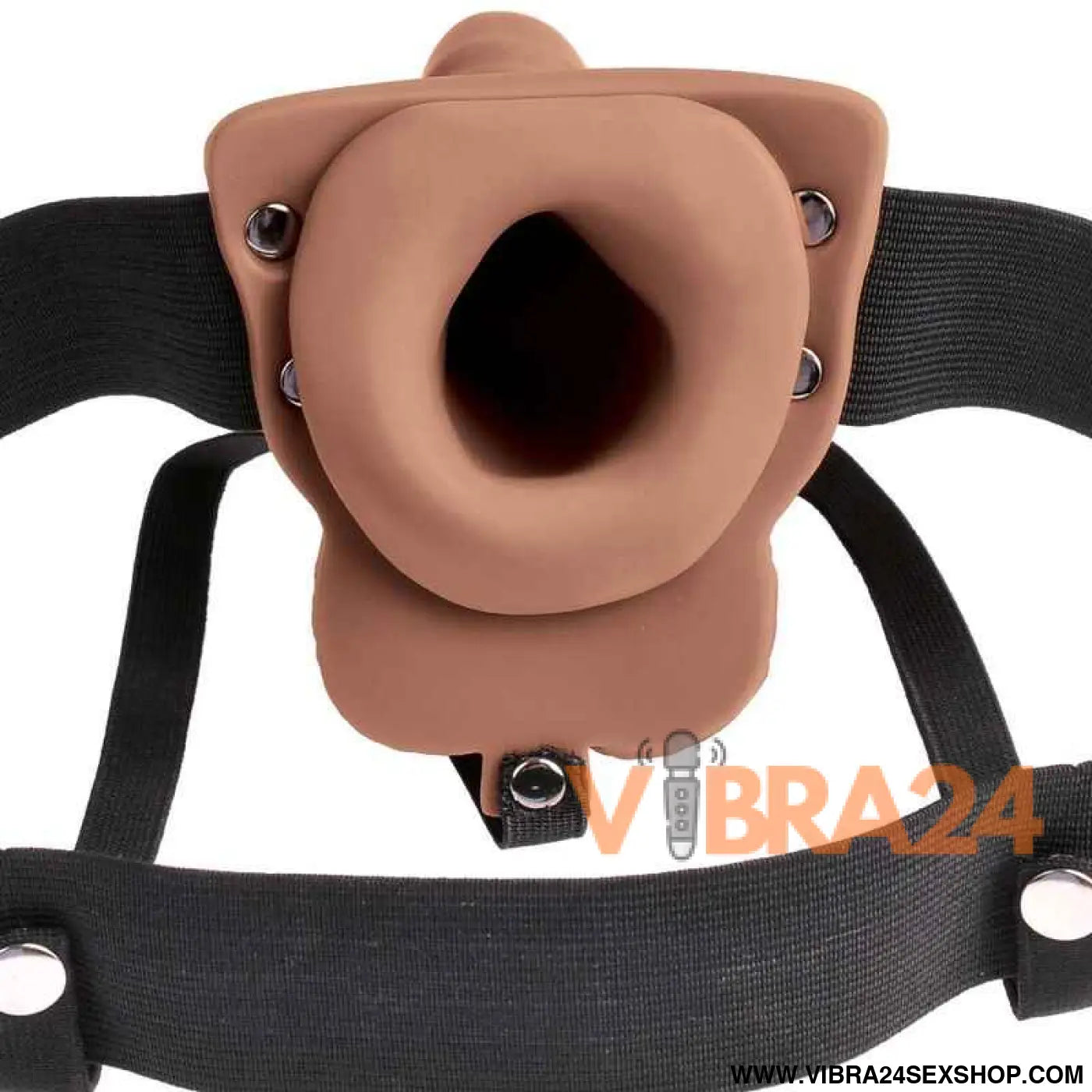 Fetish Fantasy Series - Arnês Ajustável Pênis Realista com Testículos Recarregáveis e Vibrador 15 cm