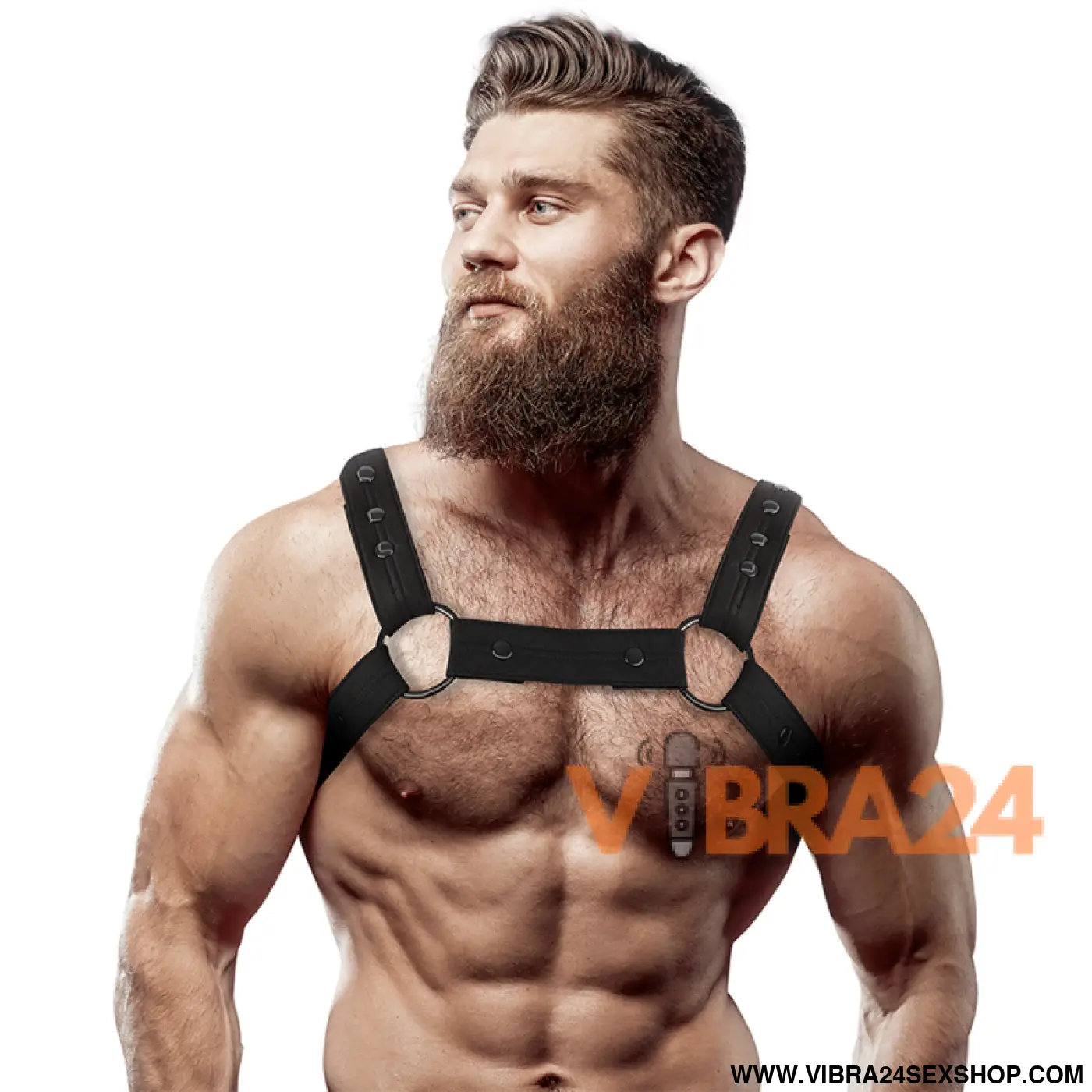 FETISH SUBMISSIVE ATTITUDE - ARNÊS ESPORTIVO DE NEOPRENE AJUSTVEL PARA HOMENS