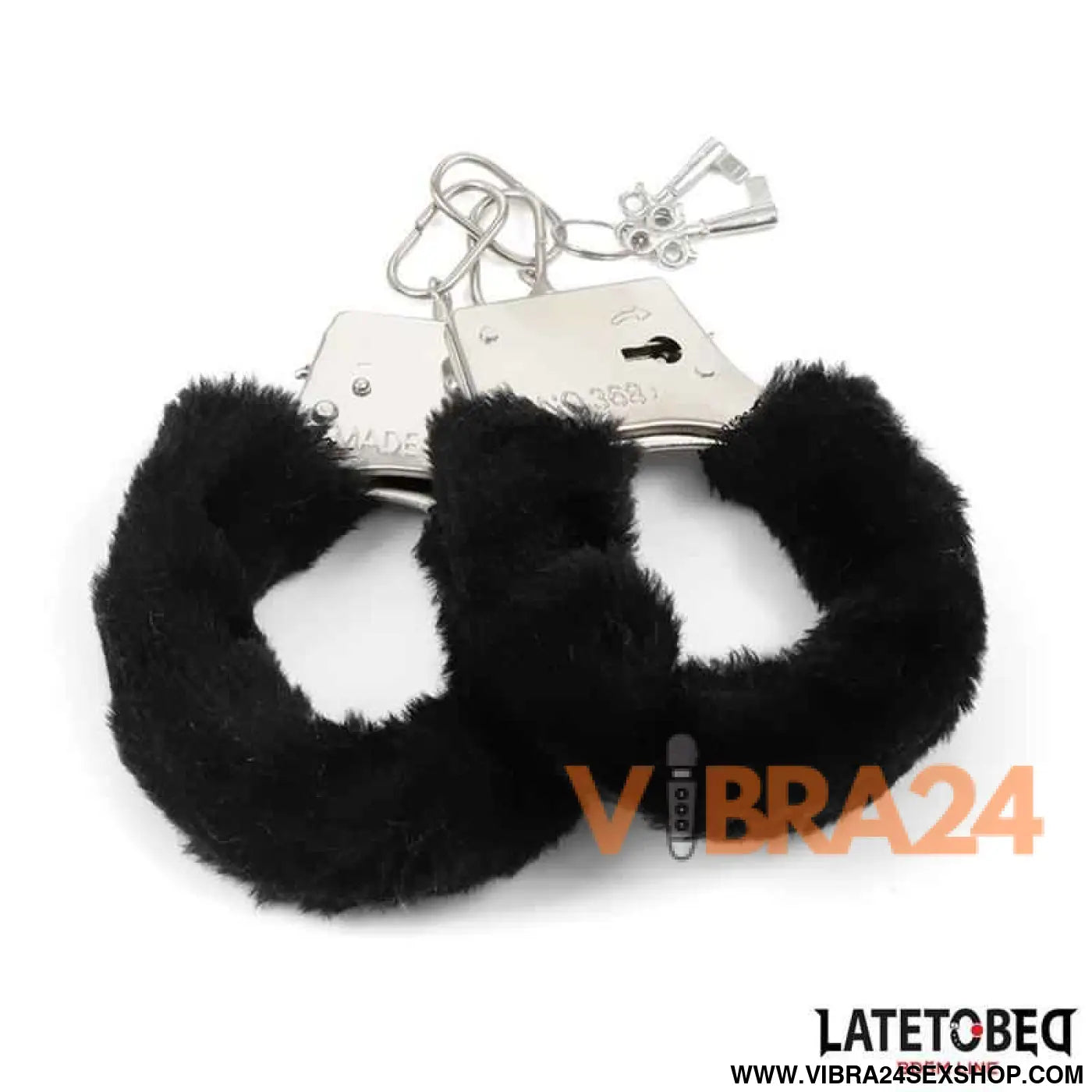 Furry Metal Cuff Black