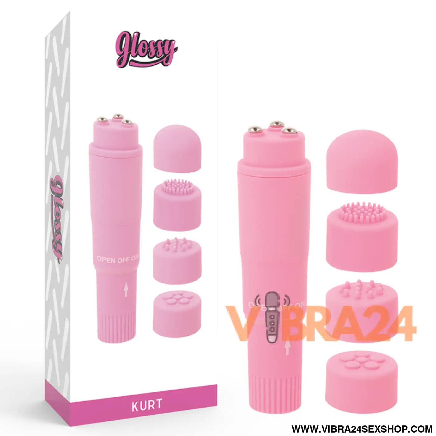 GLOSSY - MASSAGEIRO DE BOLSO KURT ROSA