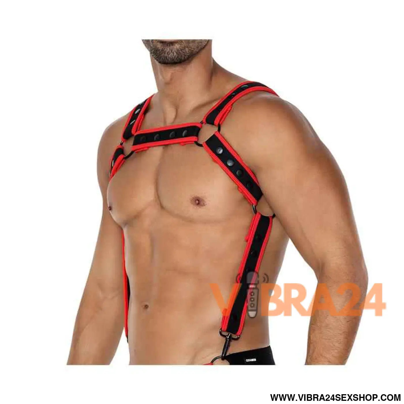 H4RNESS05 Chest Harness Neon Red One size