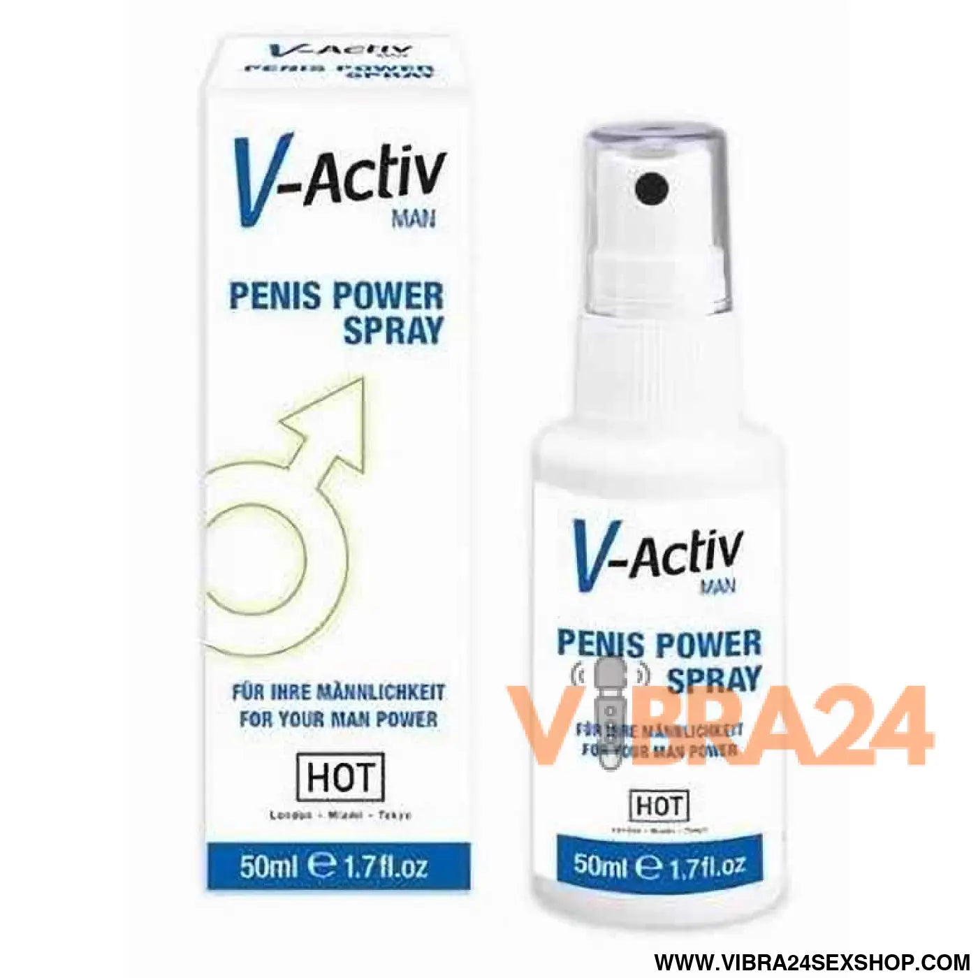 Hot V-Activ Penis Power Spray for Men 50 ml