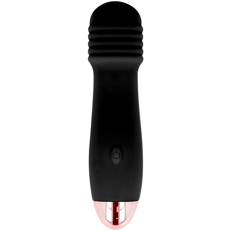 DOLCE VITA - VIBRADOR RECARREGÁVEL TRÊS PRETO 7 VELOCIDADE - VIBRA24 SEXSHOP