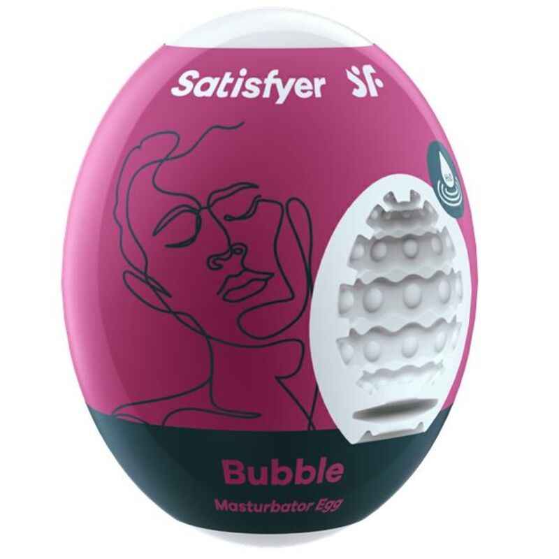 SATISFYER - OVO MASTURBADOR BUBBLE - VIBRA24 SEXSHOP