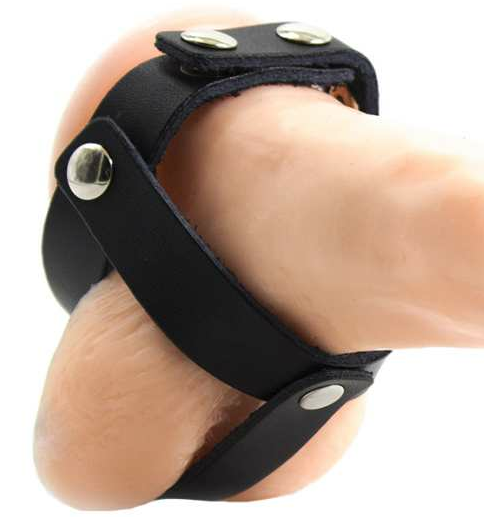 GAIOLA DE BOLAS DE COURO FETICHE OHMAMA - VIBRA24 SEXSHOP