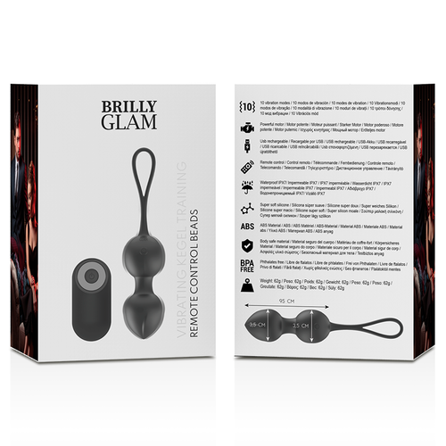 Brilly Glam - Vibrador de Kegel com Controle Remoto para Intensidade Personalizada - VIBRA24 SEXSHOP