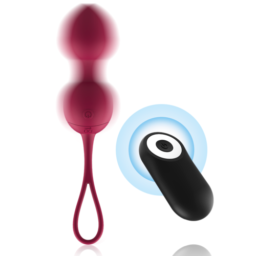 CICI BEAUTY - Controle Remoto Silicone Vibrante Kegel com 3 Esferas de Vibração Premium