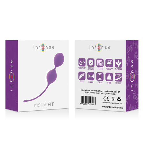 INTENSE - Bola de Kegel Silicone Lila Kisha Fit