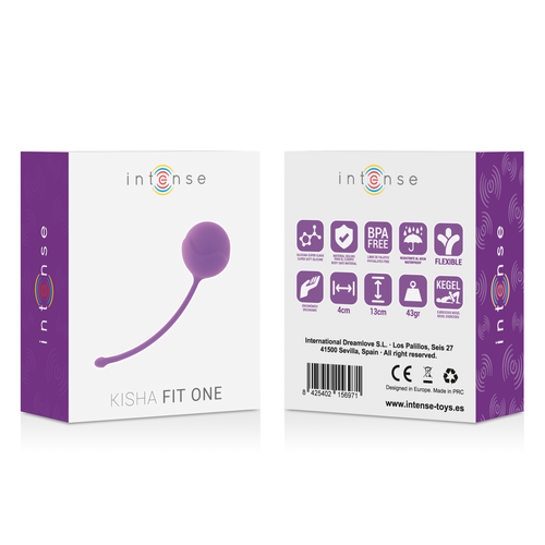 Bola de Kegel Silicone Lilás - INTENSE Kisha Fit One