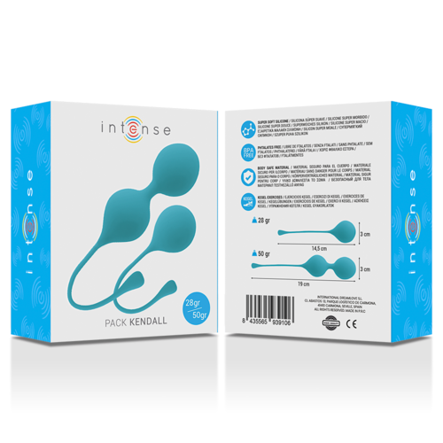 INTENSE - Bolas Kegel Intensas Kendall Azul - VIBRA24 SEXSHOP