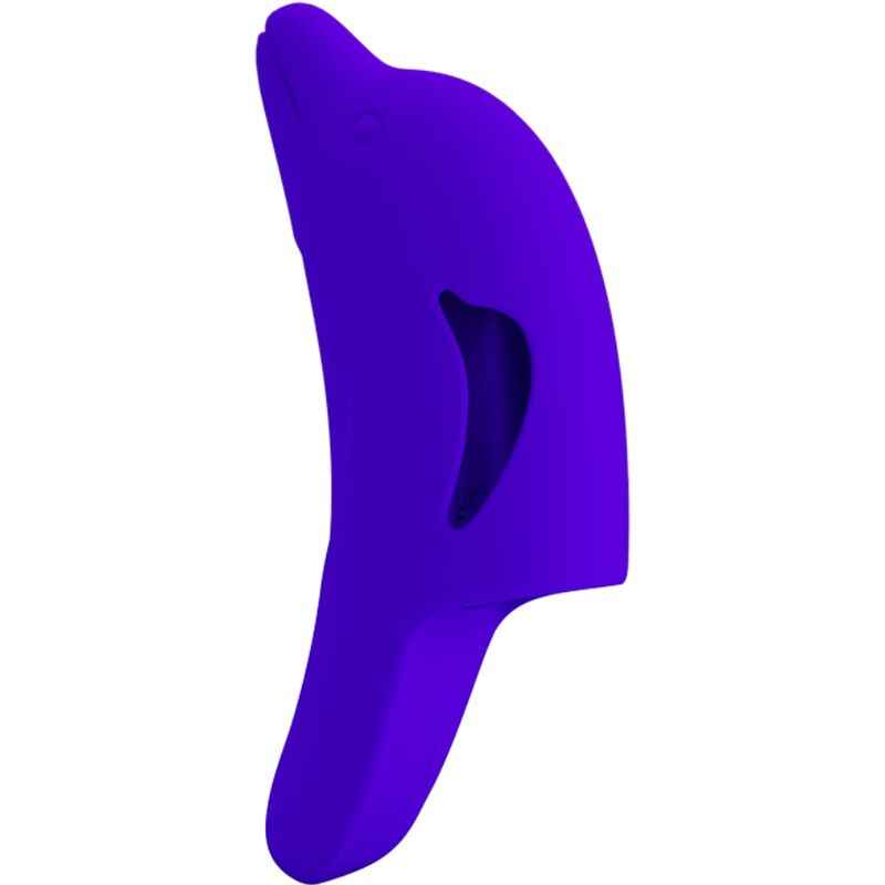 PRETTY LOVE - DELPHINI PODEROSO ESTIMULADOR DE DEDO AZUL ESCURO - VIBRA24 SEXSHOP
