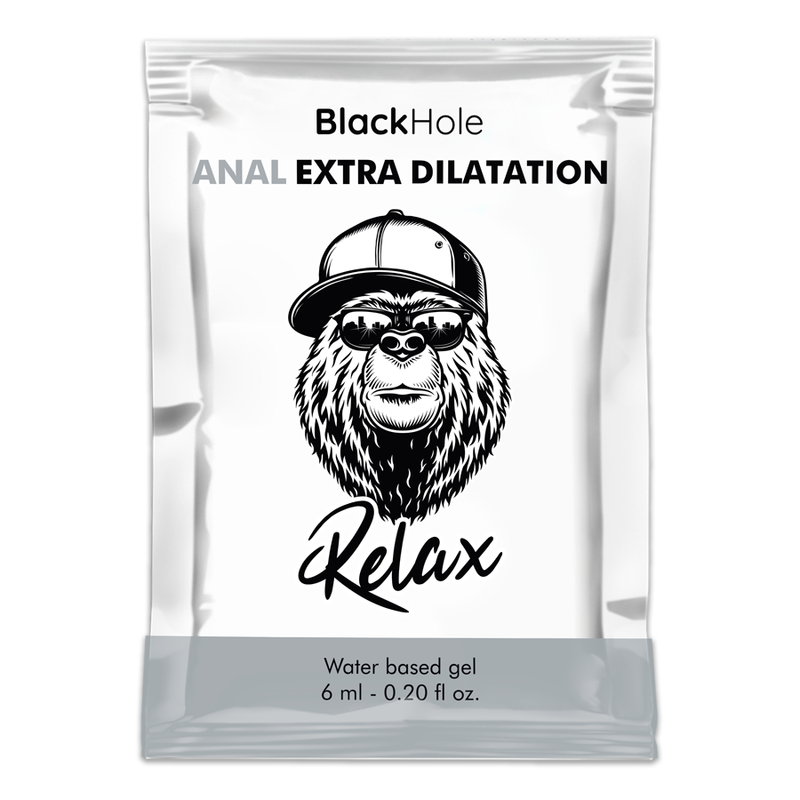 BLACK HOLE - GEL À BASE DE ÁGUA EXTRA DILATAÇÃO 6 ML DOSE ÚNICA