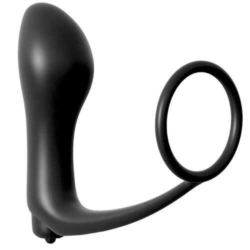 Plug Anal Vibrador Cockring Ass-Gasm - Coleção Elite Anal Fantasy