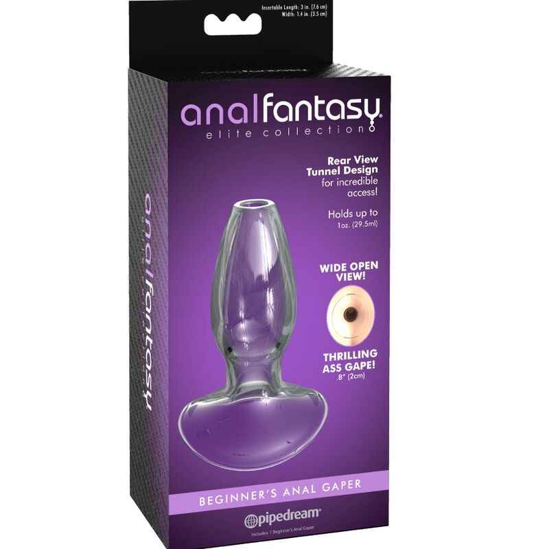 ANAL FANTASY ELITE COLLECTION -DILATOR ANAL GAPER PARA INICIANTES CRISTAL TAMANHO S - VIBRA24 SEXSHOP