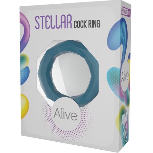 ALIVE - Anel de Pénis Estelar Verde para Estímulo e Prazer - VIBRA24 SEXSHOP