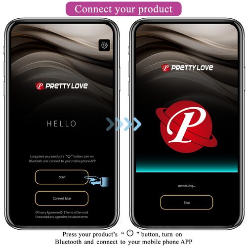 Ovo Vibratório Controlado por APP - Prazer Inigualável com Pretty Love Ninfa Roxo - VIBRA24 SEXSHOP