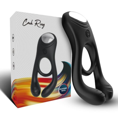 ARMONY - Anel Vibrador Duplo para Casais Veyron Preto