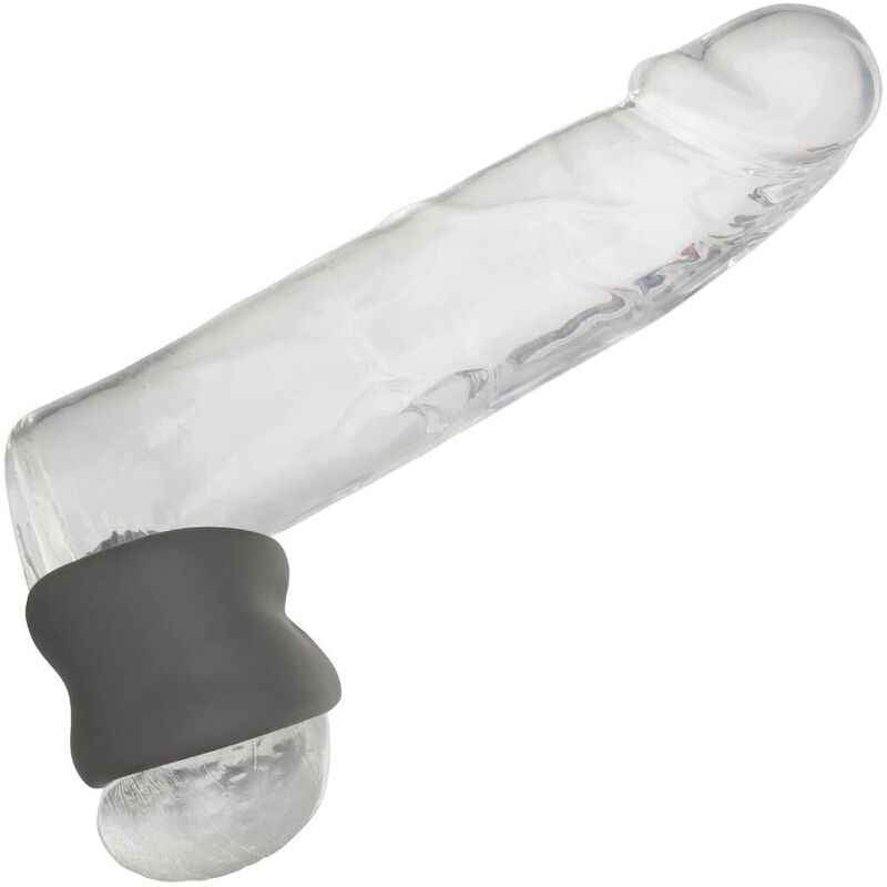 CALEXOTICS - ALPHA ANEL DE ALONGAMENTO SCROTUM PRETO - VIBRA24 SEXSHOP