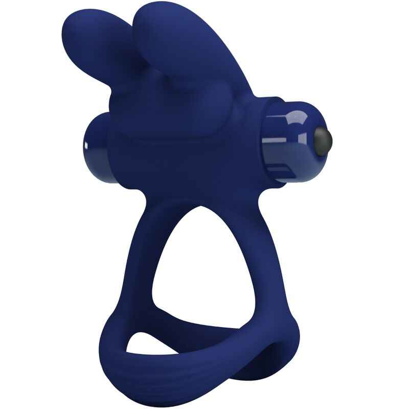 PRETTY LOVE - FRANCISCO ANEL VIBRANTE DUPLO COELHO AZUL - VIBRA24 SEXSHOP