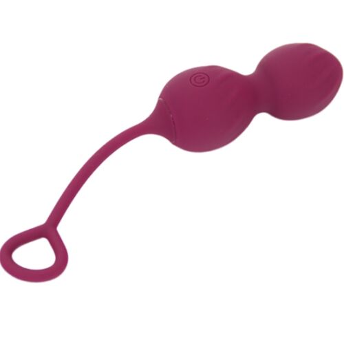 ARMONY - Dumbbell Vibratório Vaginal com Controle Remoto e 10 Vibrações em Vermelho Escuro