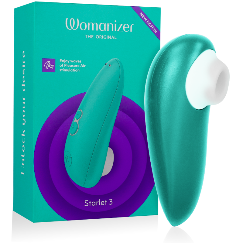 WOMANIZER ESTIMULADOR CLITORIAL STARLET 3 TURQUESA - A maior satisfação com o estimulador clitorial Womanizer - VIBRA24 SEXSHOP