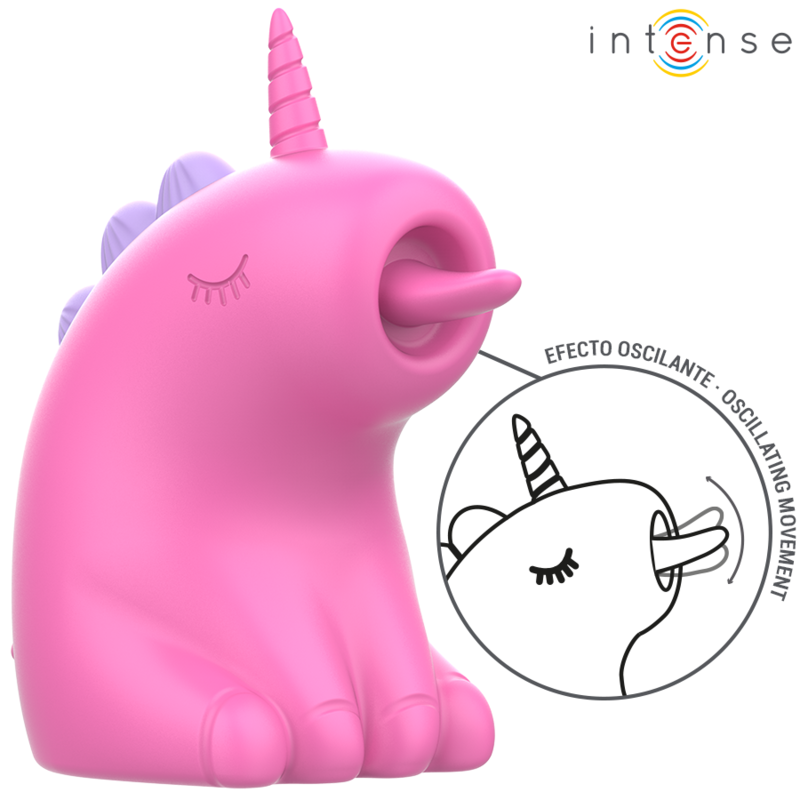 INTENSE - ESTIMULADOR DE LÍNGUA GIRATÓRIO 360º PINKIE - VIBRA24 SEXSHOP
