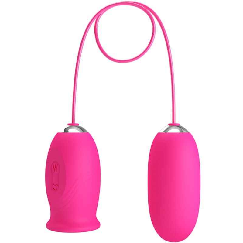 PRETTY LOVE - OVO VIBRADOR DAISY + LÍNGUA ESTIMULANTE DE CLITÓRIS ROSA - VIBRA24 SEXSHOP