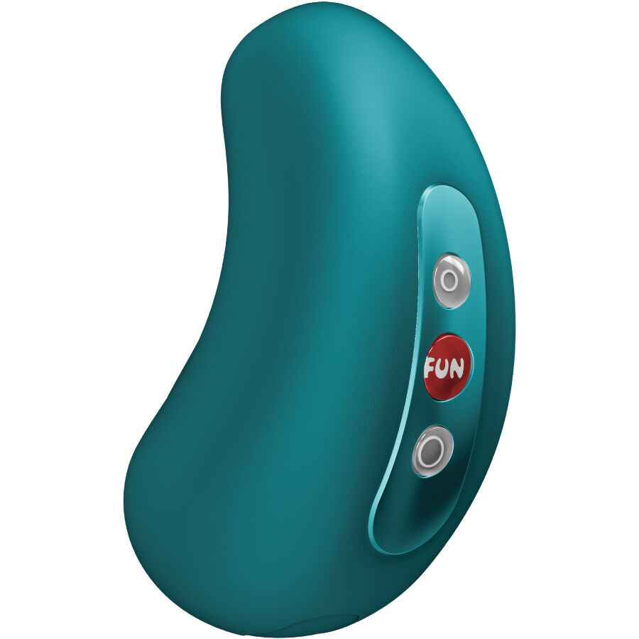 FUN FACTORY - VIBRADOR DE PULSAÇÃO DE AR DUPLO CHERIE VERDE-GARRAFA - VIBRA24 SEXSHOP