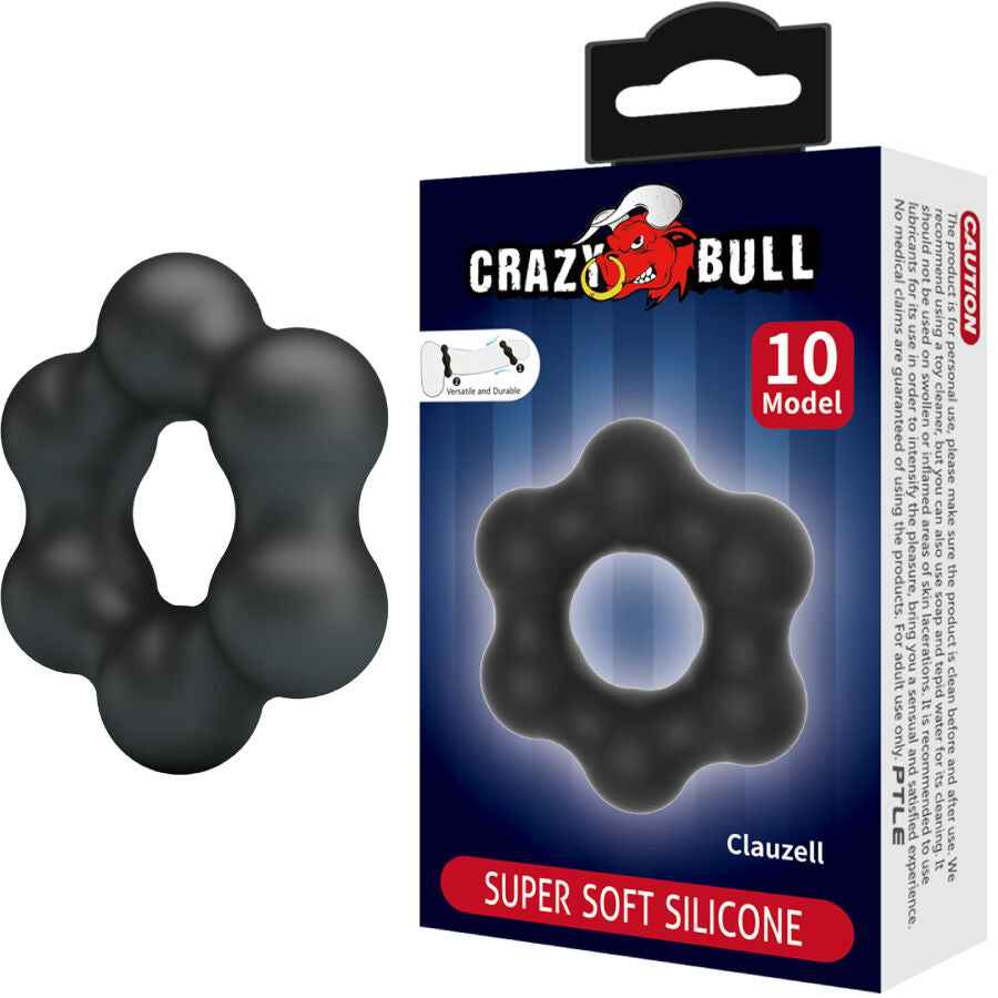 CRAZY BULL - ANEL DE SILICONE CLAUZELL MODELO 10 - VIBRA24 SEXSHOP