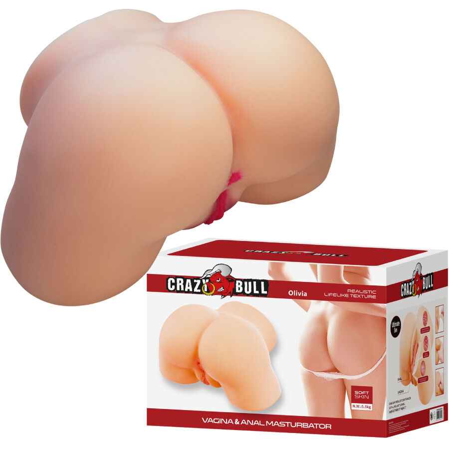 CRAZY BULL - OLIVIA REALISTA BUNDA FEMININA VAGINA E ANAL 5,5 KG - VIBRA24 SEXSHOP