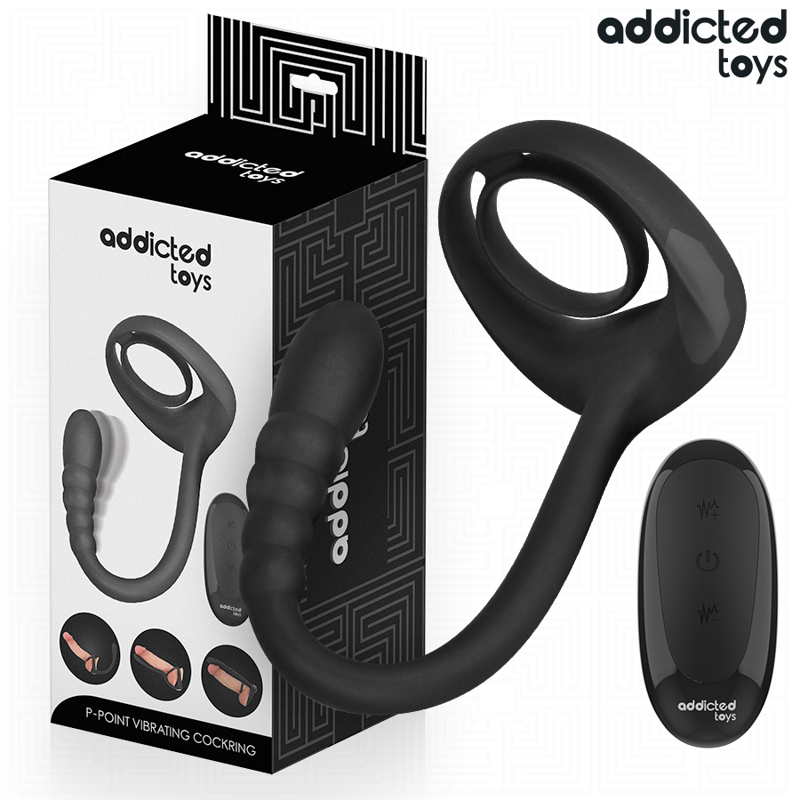 ADDICTED TOYS - ANEL PÊNICO VIBRANTE COM CONTROLE REMOTO - VIBRA24 SEXSHOP