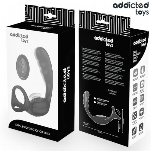 Anel Peniano para Próstata com Controle Remoto - Addicted Toys - VIBRA24 SEXSHOP