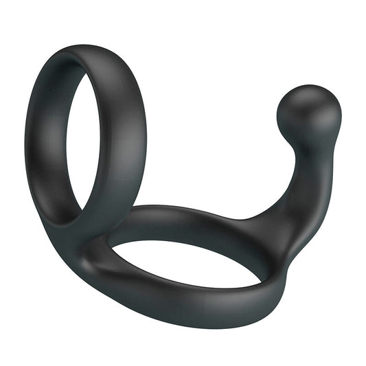 Crazy Bull – Florian: Anel Duplo Ergonômico para Pênis e Testículos com Estimulação Curva e Firmeza Duradoura