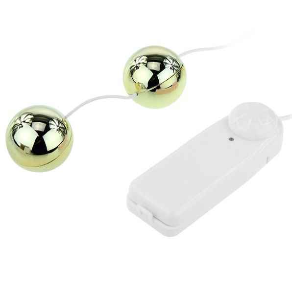 BAILE - VIBRADOR DE BOLAS CHINESAS GOLDEN - VIBRA24 SEXSHOP