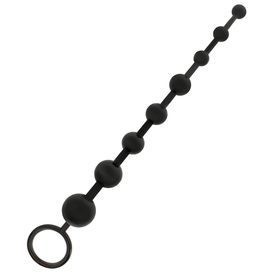 ADDICTED TOYS - CONTAS ANAIS 29 CM PRETAS - VIBRA24 SEXSHOP