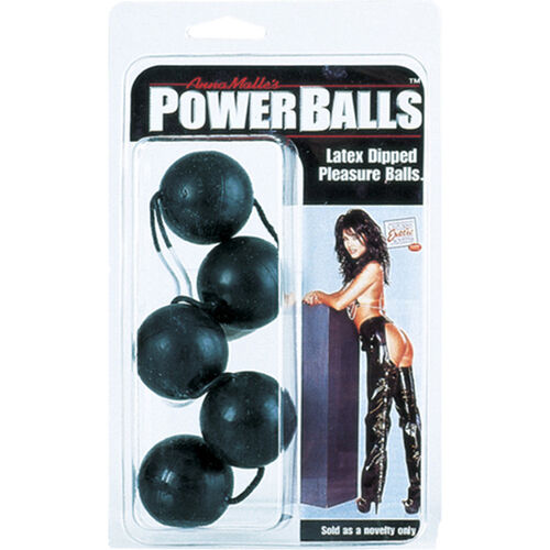 Bolas anais Calexotics - Bolas Power Anal Pretas para Prazer Intenso