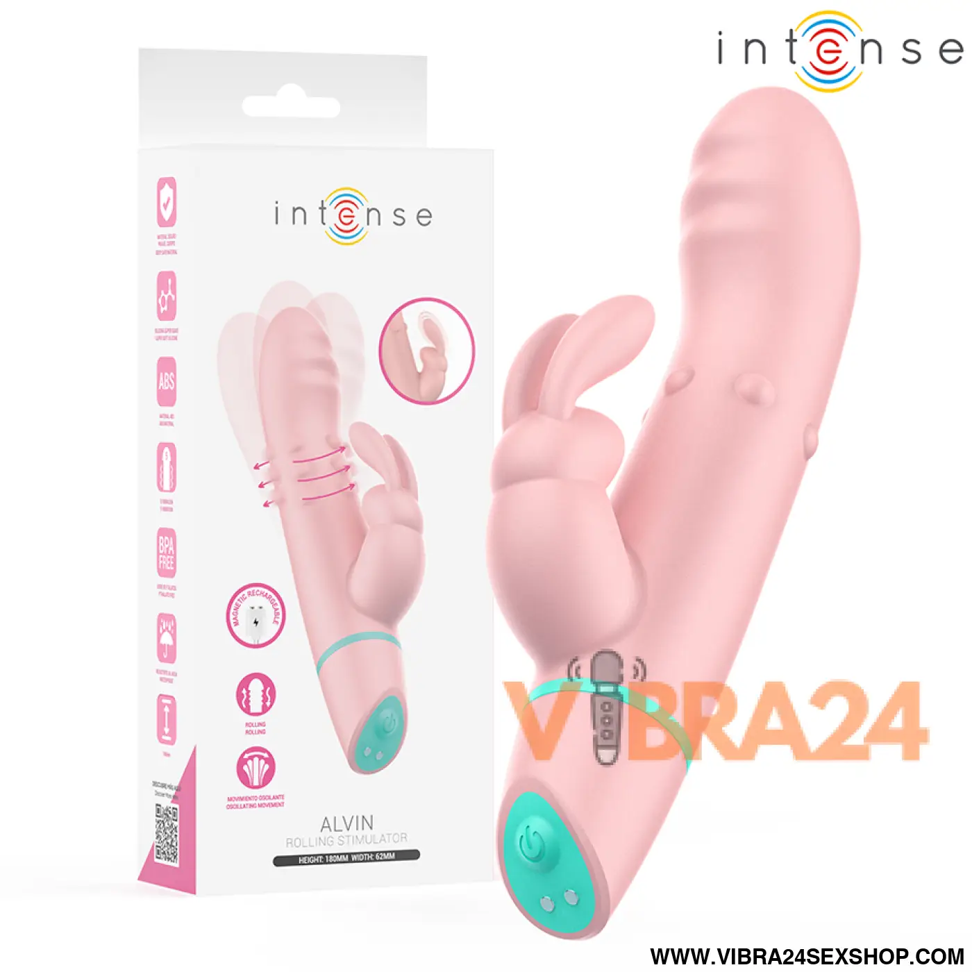 INTENSE - ALVIN RABBIT STIMULATOR & ROLLING VIBRATOR + OSCILANTE