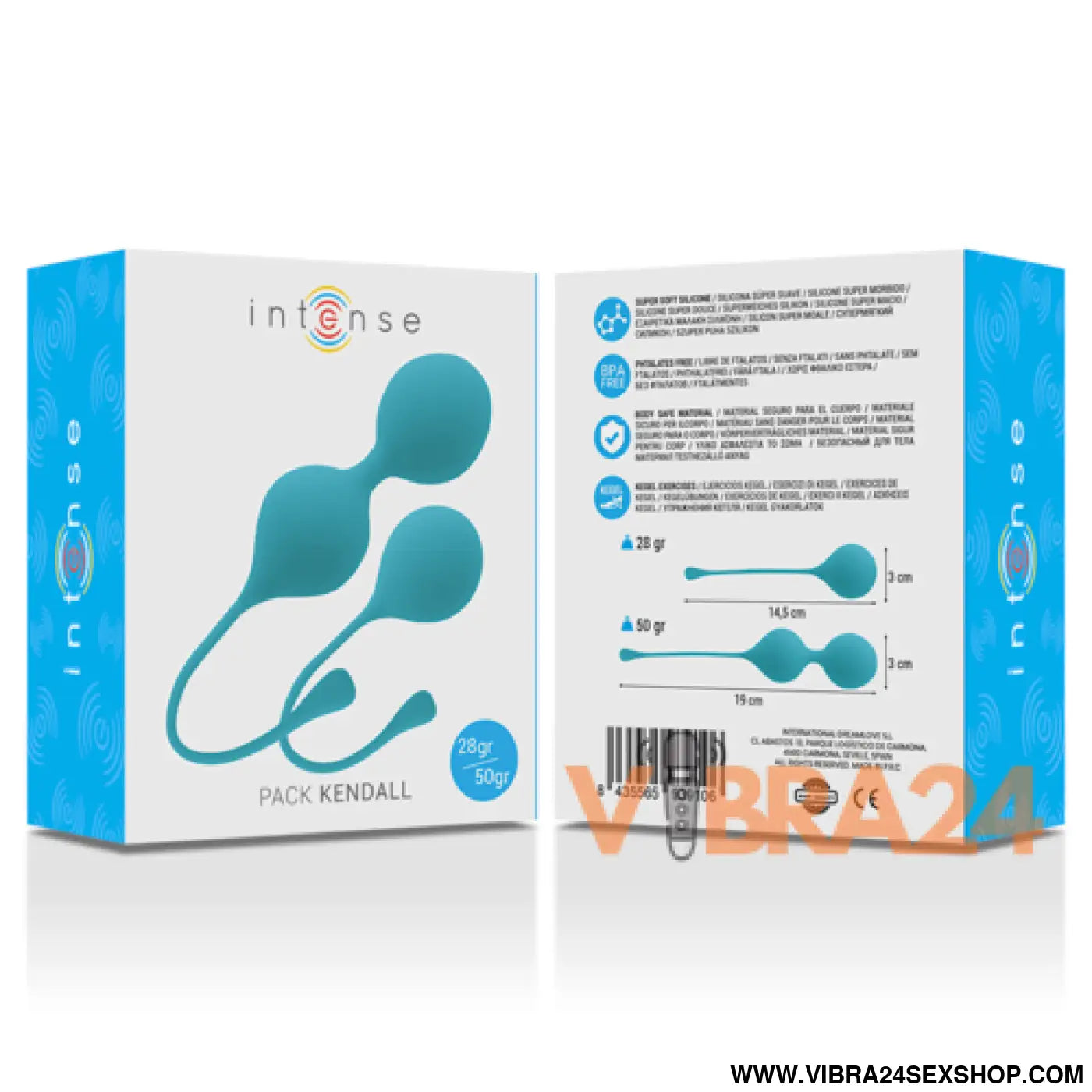 INTENSE - Bolas Kegel Intensas Kendall Azul - VIBRA24 SEXSHOP