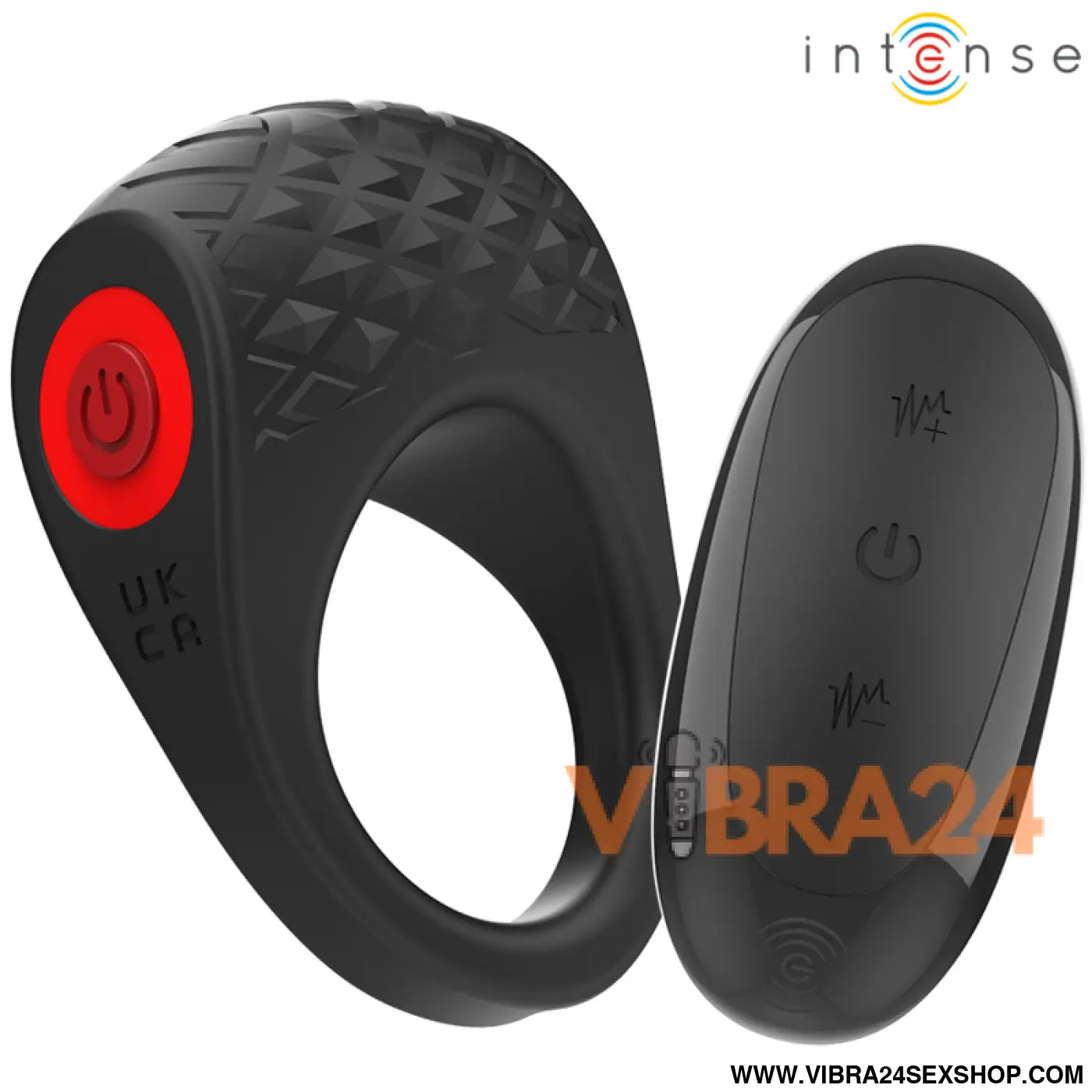 INTENSE - CLOVER VIBRADOR ANEL PENIS 10 VIBRAÇÕES PRETO