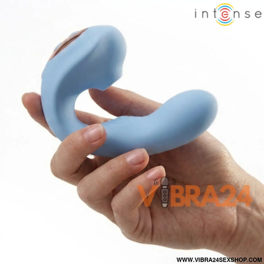 INTENSE - GINA - ESTIMULADOR CLITORIAL MULTIFUNCIONAL AZUL