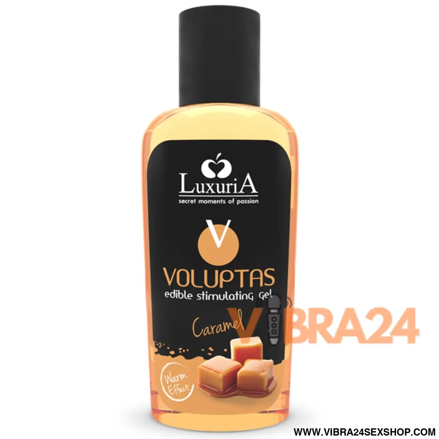 INTIMATELINE LUXURIA - VOLUPTAS GEL DE MASSAGEM COMESTÍVEL EFEITO AQUECEDOR - CARAMELO 100 ML