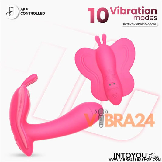 Intoyou App Series – Wingy: Vibrador Borboleta com Design Ergonómico 2 Motores e Controlo por para Prazer Conectado