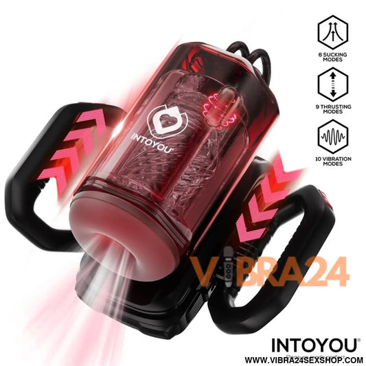 Intoyou – Vexor: Masturbador Automático 3 em 1 com Sucção Movimento e Vibração para Experiências Personalizadas