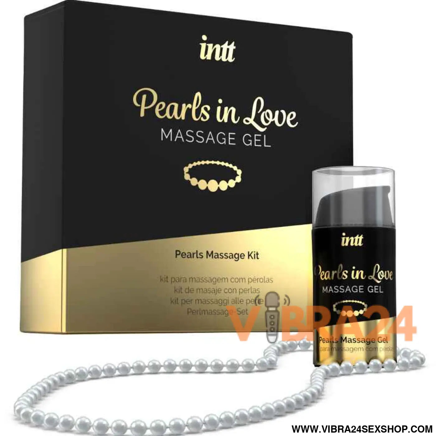 INTT MASSAGE & ORAL SEX - PÉROLAS APAIXONADAS COM COLAR DE E GEL SILICONE